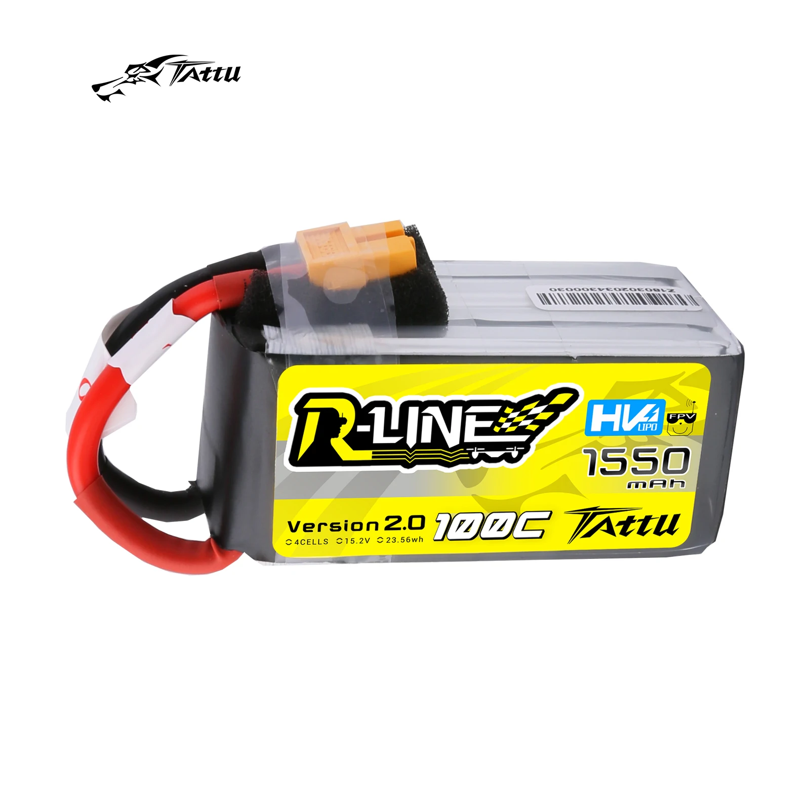 Аккумулятор Tattu R-Line 1550 мАч, 15,2 C, 180 в, Lipo со съемной вилкой для балансировки, для гоночного дрона FPV РАЗМЕРА 210 230