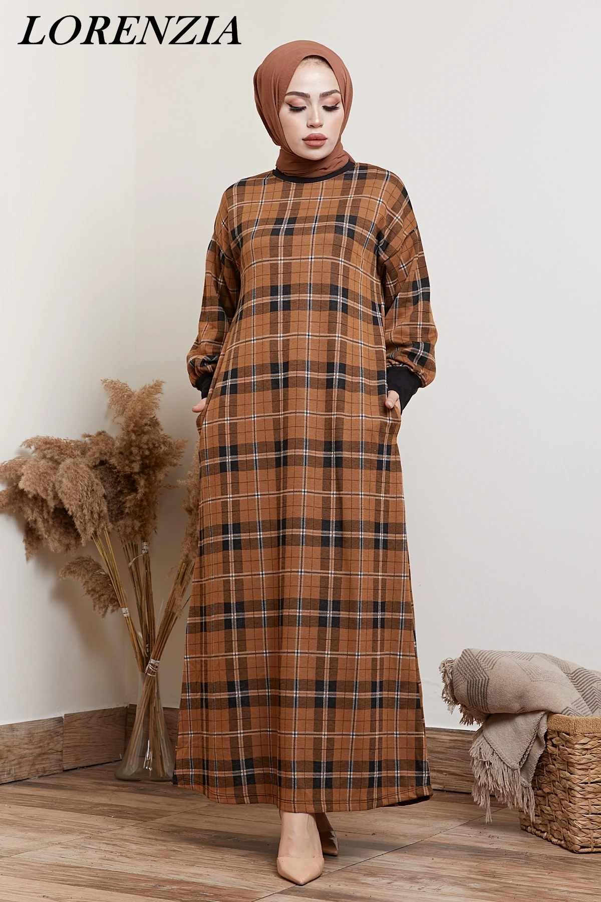 

LORENZIA Abaya Dubai arabic muslim fashion hijab dress Kaftan Islamic clothing dresses for women Vestidos Robe Oman FREE SHIPPIN