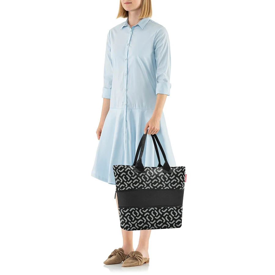Сумка shopper e1 signature black Ф-RJ7054 |