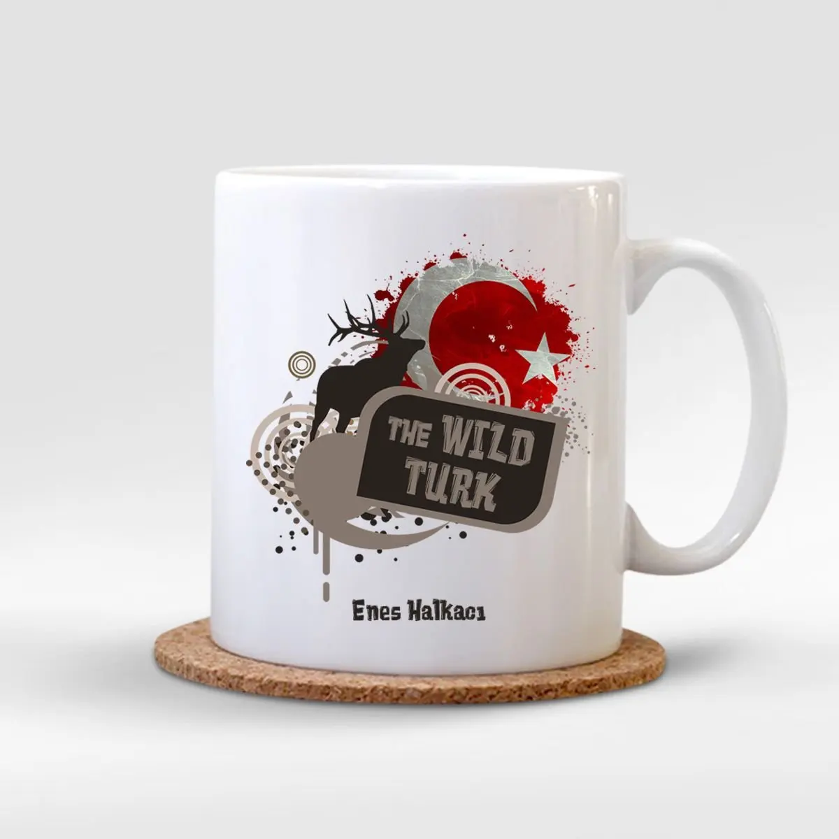 

Персонализированная белая кружка дикая кружка