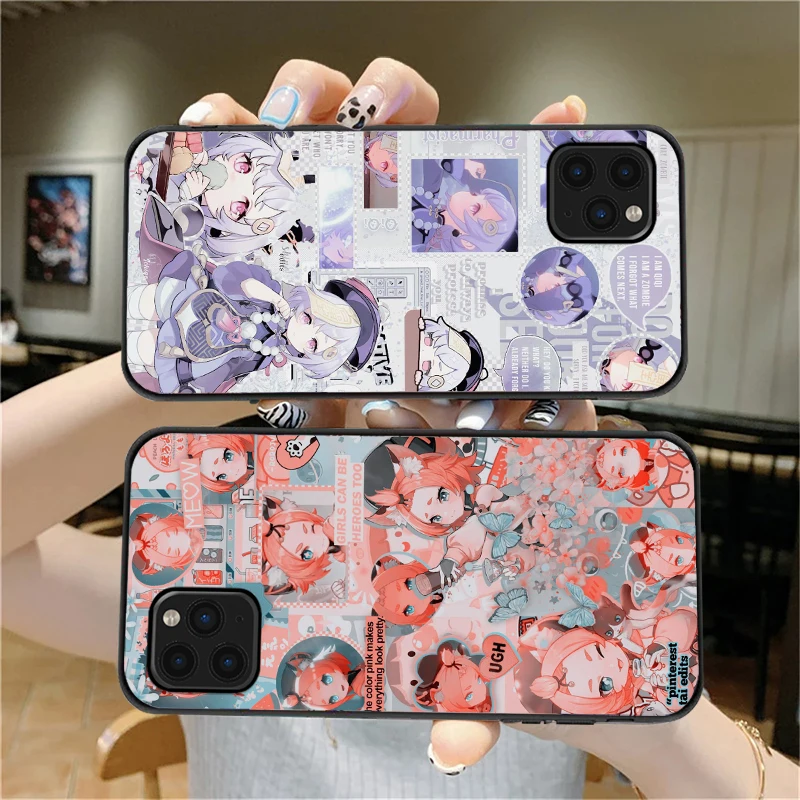 

Genshin Impact Phone Case For iPhone 11 12 XR XS X Pro MAX 7 8 6 6S Plus SE 2020 Genshin Impact Soft TPU Carcasa Funda