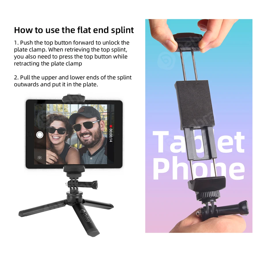 Гибкий мини-штатив для телефонов Ipads аудио приемники и т. д. Портативный Рабочий