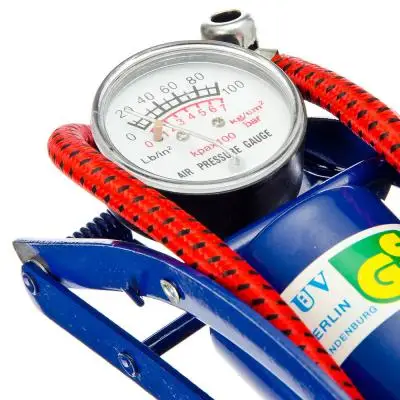 SILAPRO Насос ножной с манометром металл 23x7см |