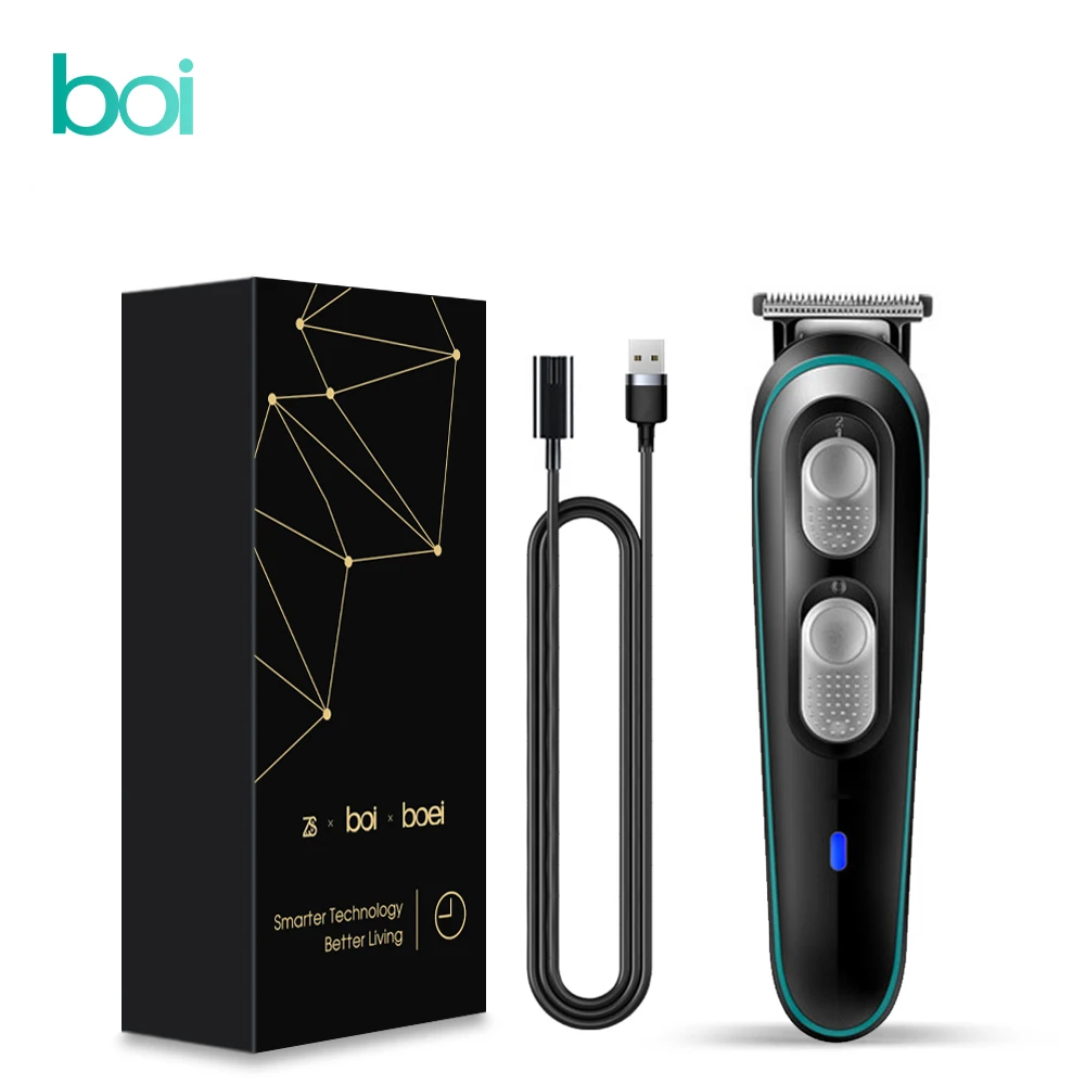 Электрическая машинка для стрижки волос Boi портативный триммер с быстрой