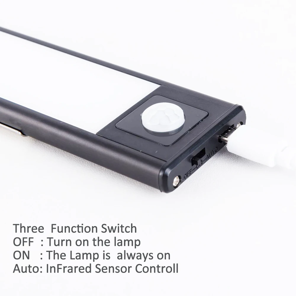 pir motion sensor 2040cm magnet installation usb chargeable powered led kitchen light lamp for cabinet wardrobes closet free global shipping