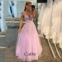 cathy embroidered evening dresses princess a line party dresses grace sweetheart neck prom dresses custom vestidos de fiesta