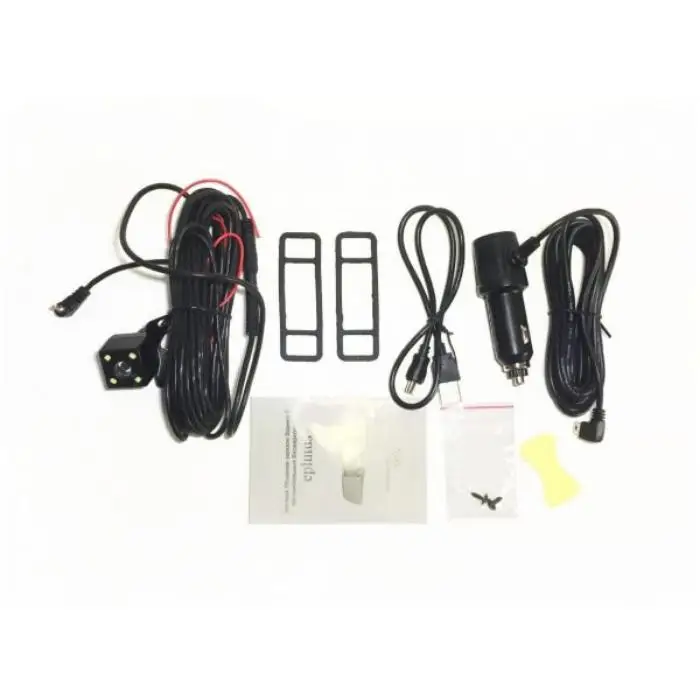 Автомобильный видеорегистратор зеркало с 2 мя камерами и сенсорным экраном Eplutus