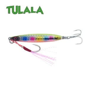 Rainbow Chartback B Tulala литой металл 18 г джиговая блесна на Шор отжимание свинца рыбы SeaBass Рыбалка на щуку Приманка снасти вобберы жесткие приманки - Цвет: Rainbow Chartback B