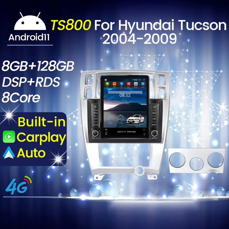 128G Android Автомобильное радио для Hyundai Tucson 2004 - 2013 Мультимедийный видеоплеер