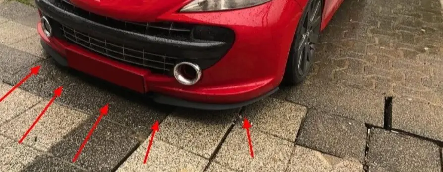 3 шт. Универсальные Передние бамперы для Peugeot 207 CUPRA R