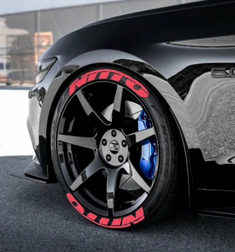 Nitto наклейки для шин надписи желтые 10 шт. автомобиля толщина 3 мм 3D логотип