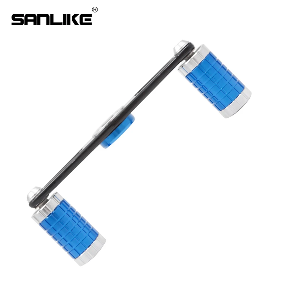 SANLIKE 7*4mm 8*5mm Aluminum & Carbon Fiber Fishing Reel Handle for Baitcasting Shimano & Daiwa Rocker Spinning Reel Handle