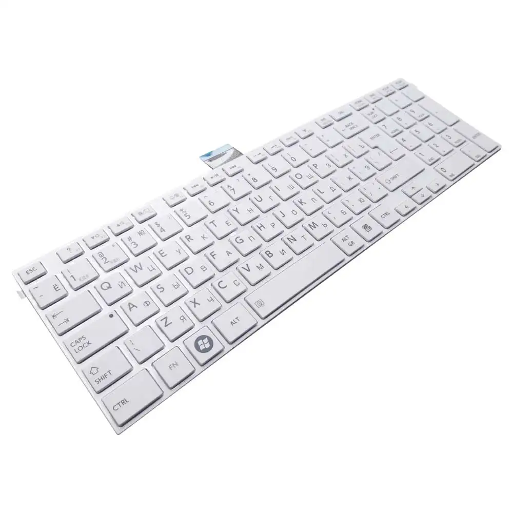 Клавиатура для ноутбука Toshiba Satellite C850 C870 C875 белая