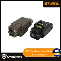 owlsight cnc aluminum ir laser light combo airsoft led flashlight for tactical hunting airsoft accessories