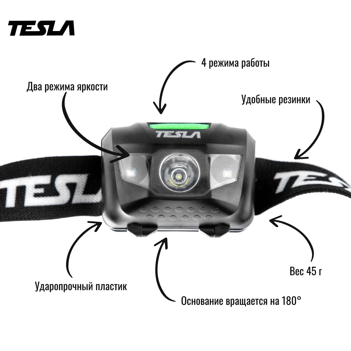 Фонарь налобный tesla hls настроить сенсор