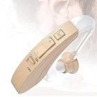 Компактный слуховой аппарат, усилитель звука, Регулируемый тон, портативный слуховой аппарат для глухих и пожилых людей