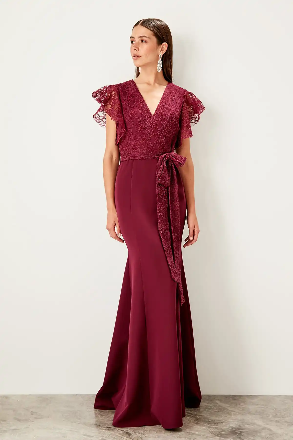 Trendyol кружевное вечернее платье TPRSS19UT0138 | Свадьбы и торжества