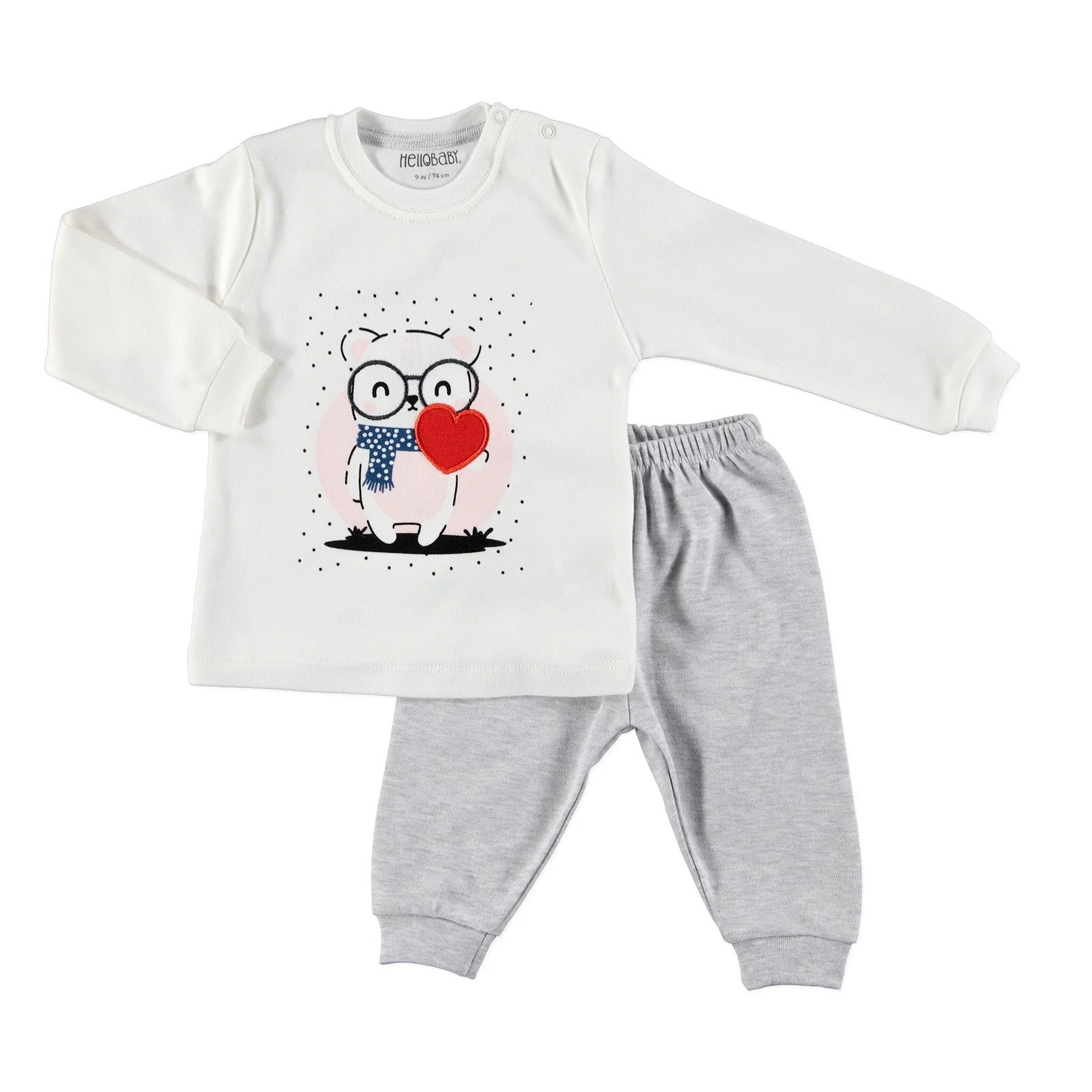 Ebebek HelloBaby/пижамный комплект с длинными рукавами |