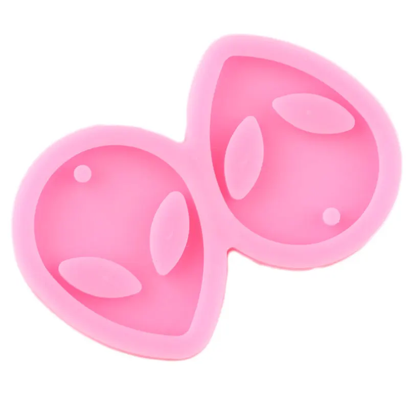 Shiny Mini Alien Earrings Mold DIY Water Drop Epoxy Resin Keychain Mould Silicone Molds Women Trinket Fashion Pendant Jewelry |