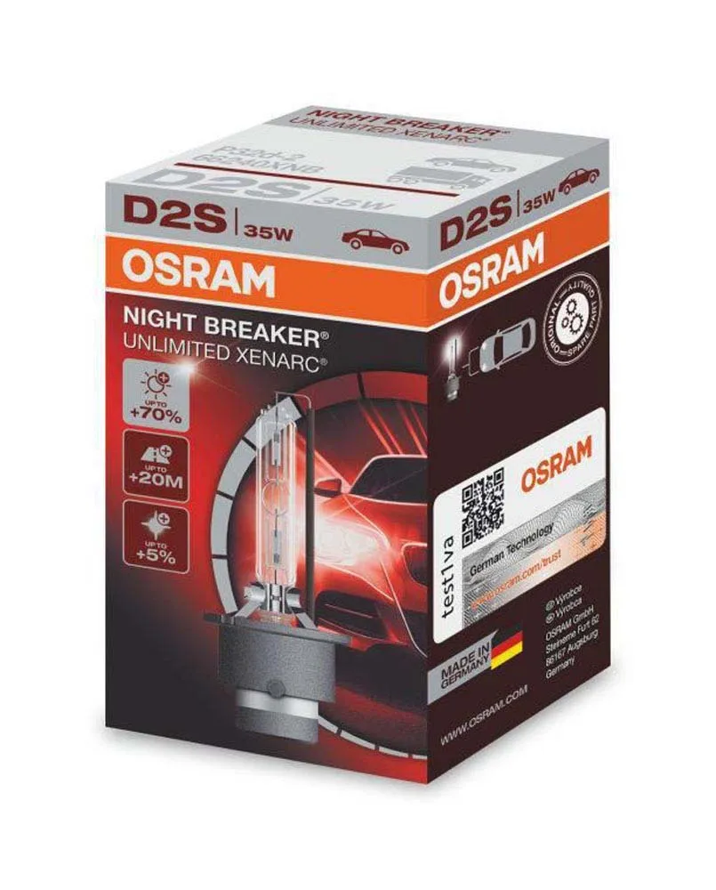 OSRAM D2S Xenarc Night Breaker Unlimited +70% 66240XNB|Лампы для автомобильных фар (ксеноновые)| |