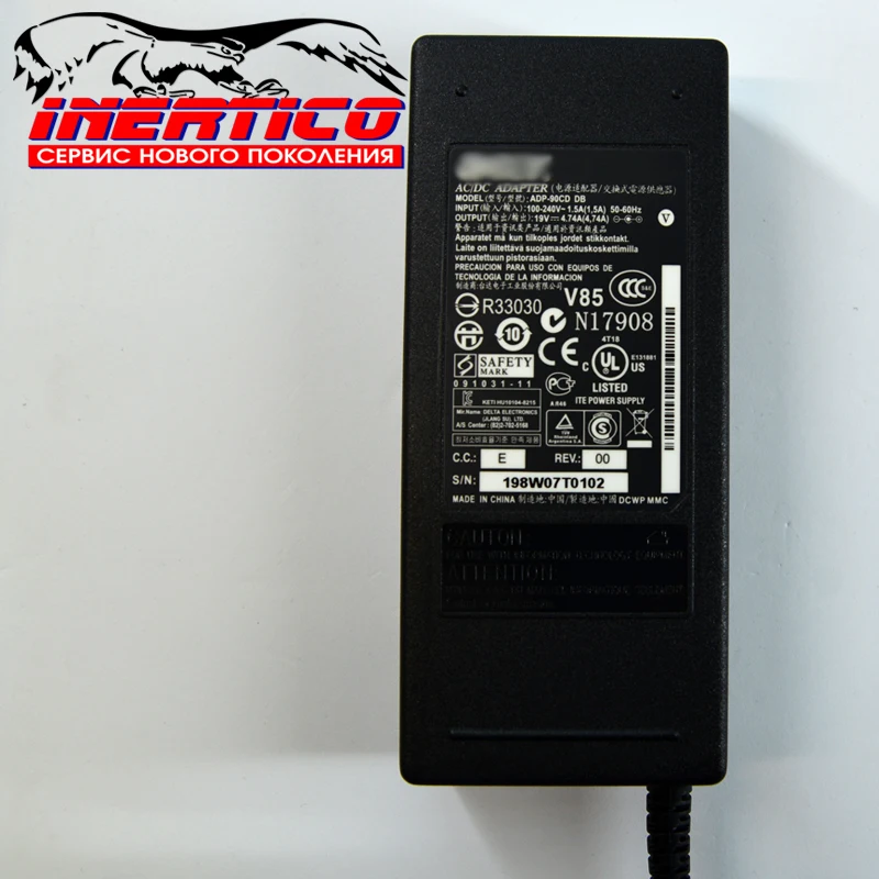 Блок питания для ACER 19V 4.74A 90W 5.5x1.7mm Зарядное устройство ноутбука Delta Electronics Зарядка