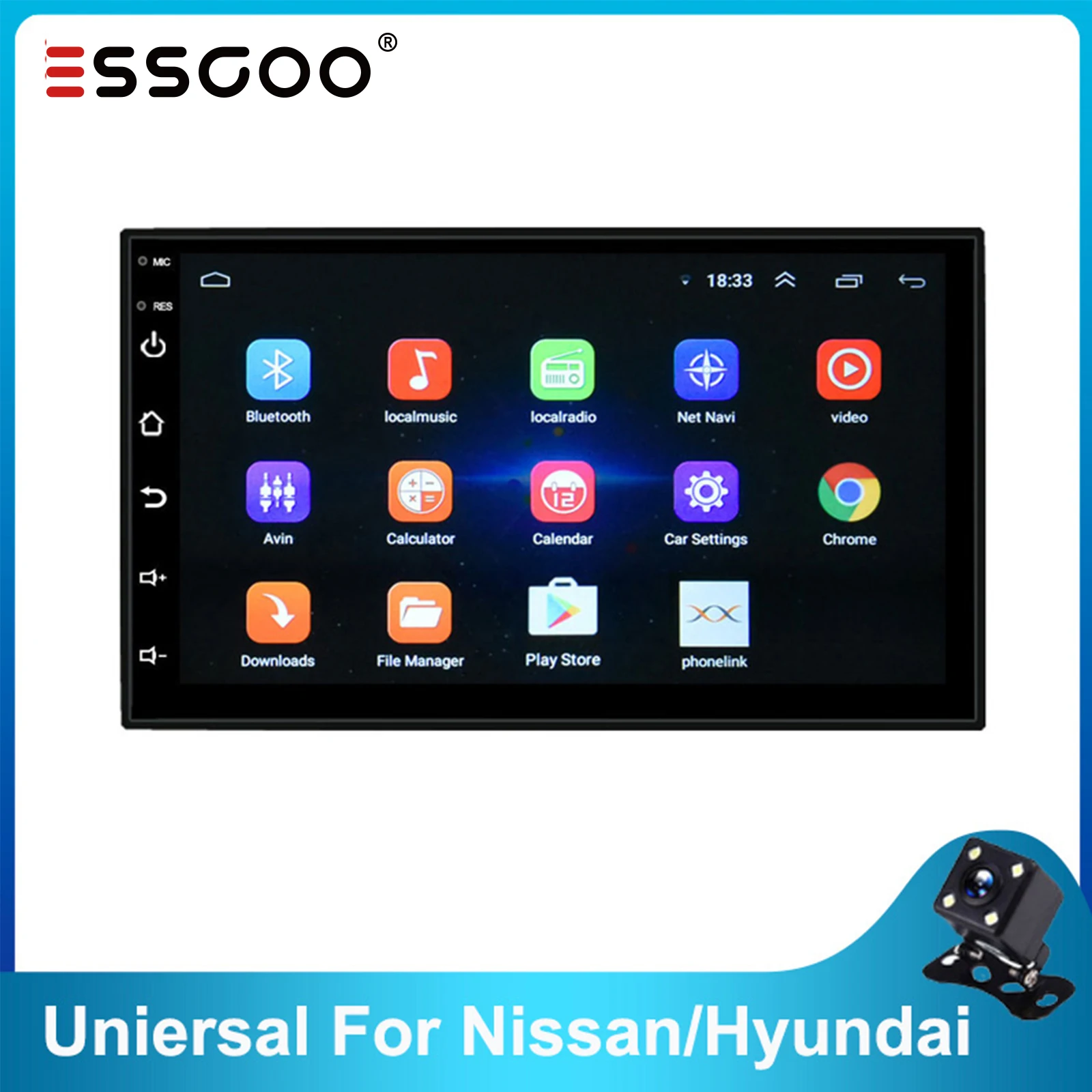 

Автомагнитола ESSGOO на Android 9,1, 2 Гб, 2 Din, Gps