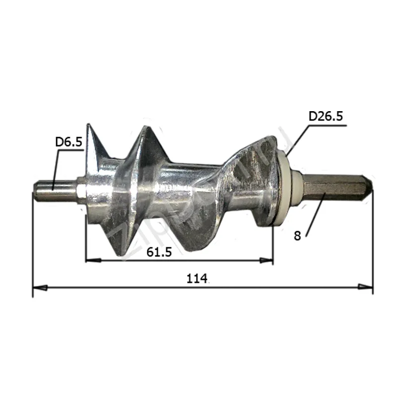 Шнек для мясорубки Moulinex MS004 MGR107UN MS 0695960 MM04W06 SS 989843 MM0406W|Мясорубки электрические| |