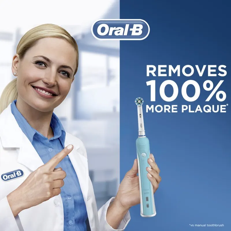 Электрическая зубная щетка Oral B для взрослых Pro 500 Vitality чистка зубов