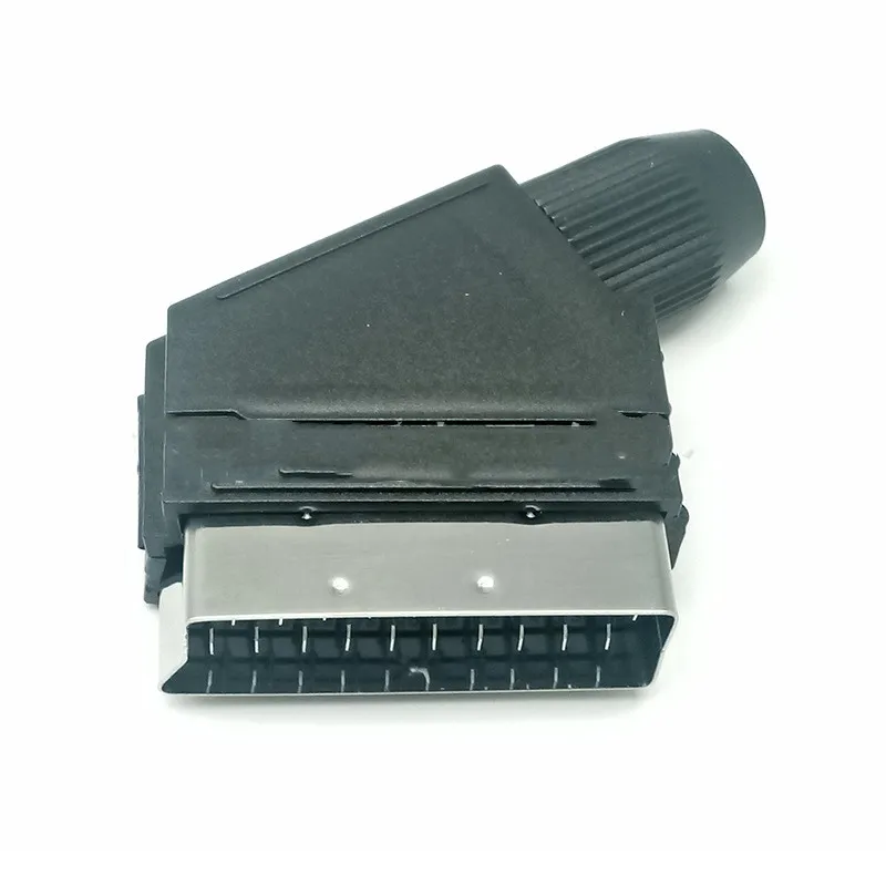 10 шт. разъем Scart 21 штырь никелированный штекер SCART