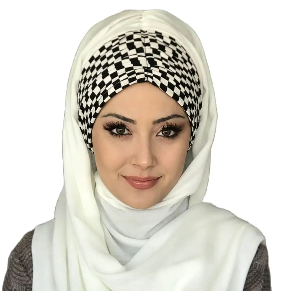 

Islamic Fashion Muslim Hijab Hijab Trend Hijab Scarf Bonnet Hat Trend Hurrem Model Patterned Ready Shawl White Camisole Koton