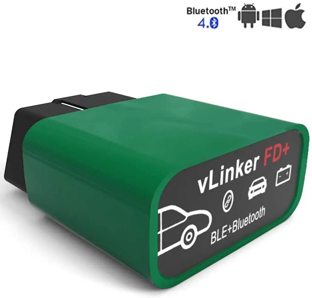 Vgate vLinker FD Plus OBD2 адаптер Bluetooth BLE elm327 obd сканер для FORScan работа с iPhone Android и Windows |