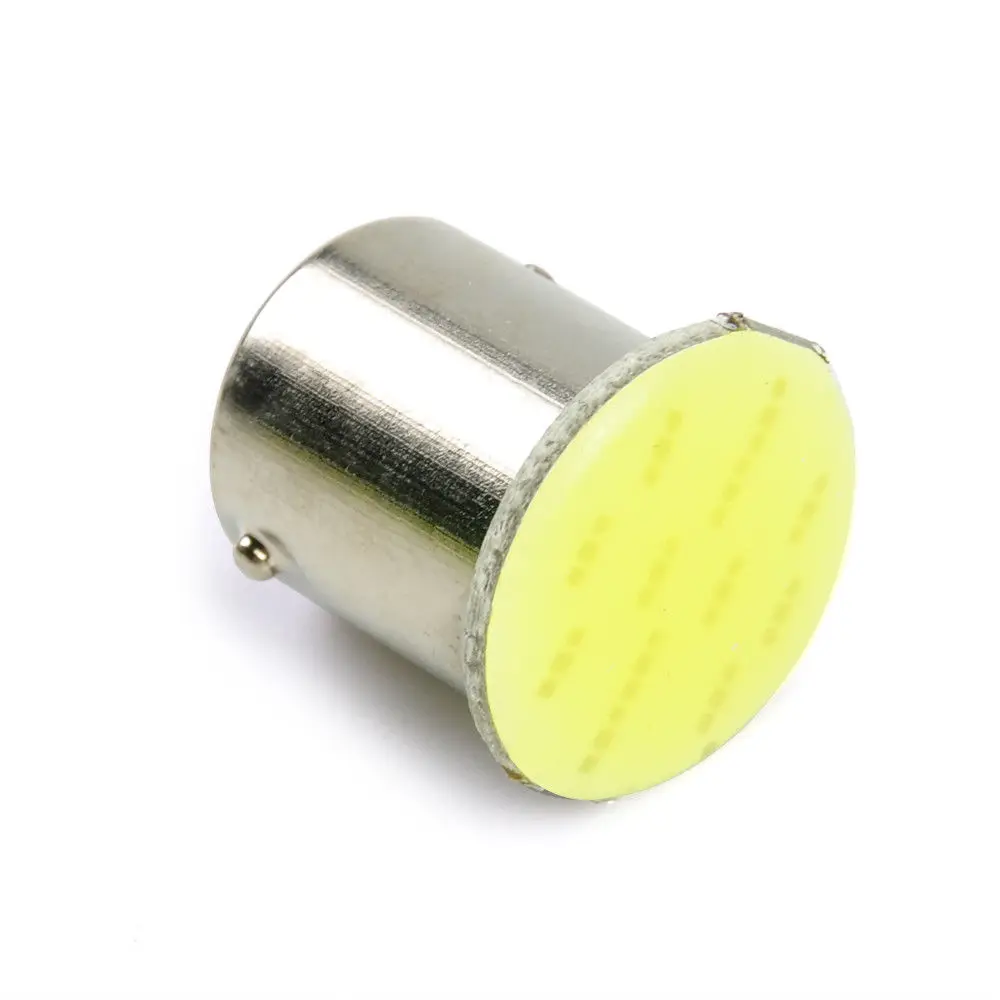 10 шт. светодиодные лампы BA15S 1156 1157 P21W 6000k COB 12 чипов SMD В универсальный