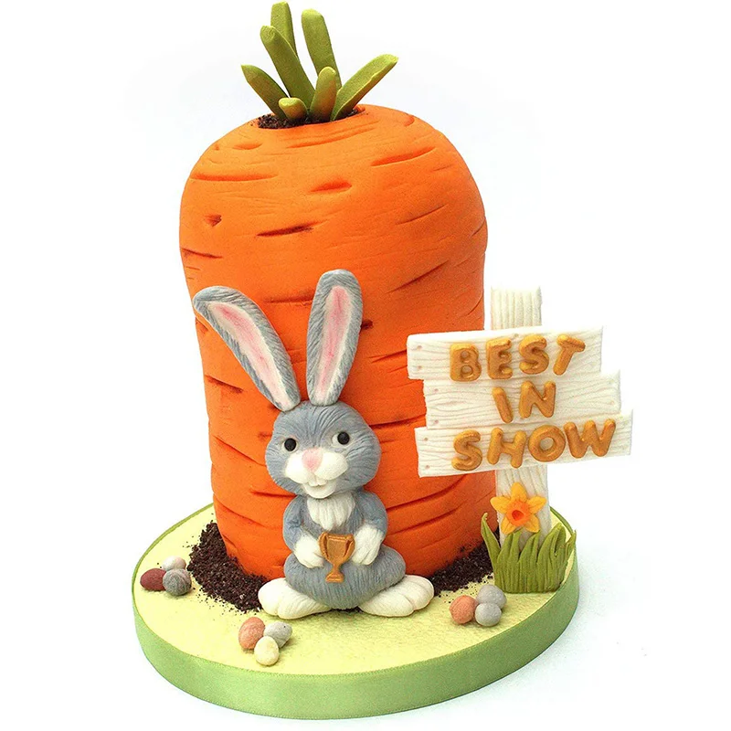 3D кролик пасхальное яйцо силиконовая форма Яйца динозавра конфеты глина шоколад