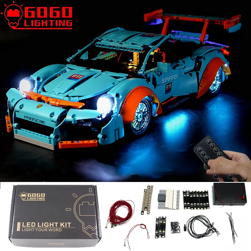 

GOGOLIGHTING Brand LED Light Up Kit For Lego 10216 High-Tech Sports Car GT3 Speed Racing Vehicle Blocks Lamp Set Toys(Not Model)