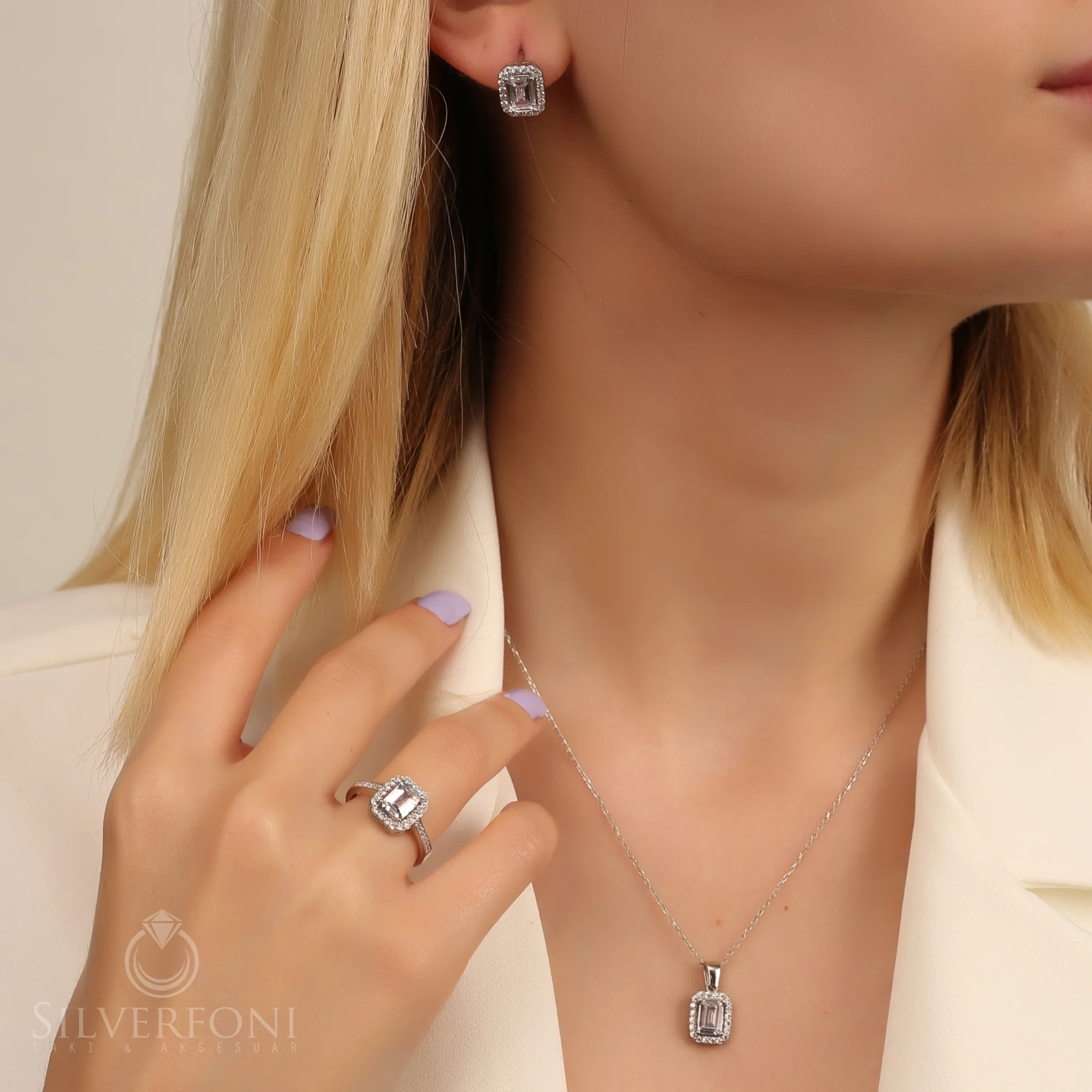 Ensemble de baguettes en argent Sterling 925 pour anniversaire, bracelet de fiançailles, à la mode, bijou de charme de qualité supérieure, modèle 2