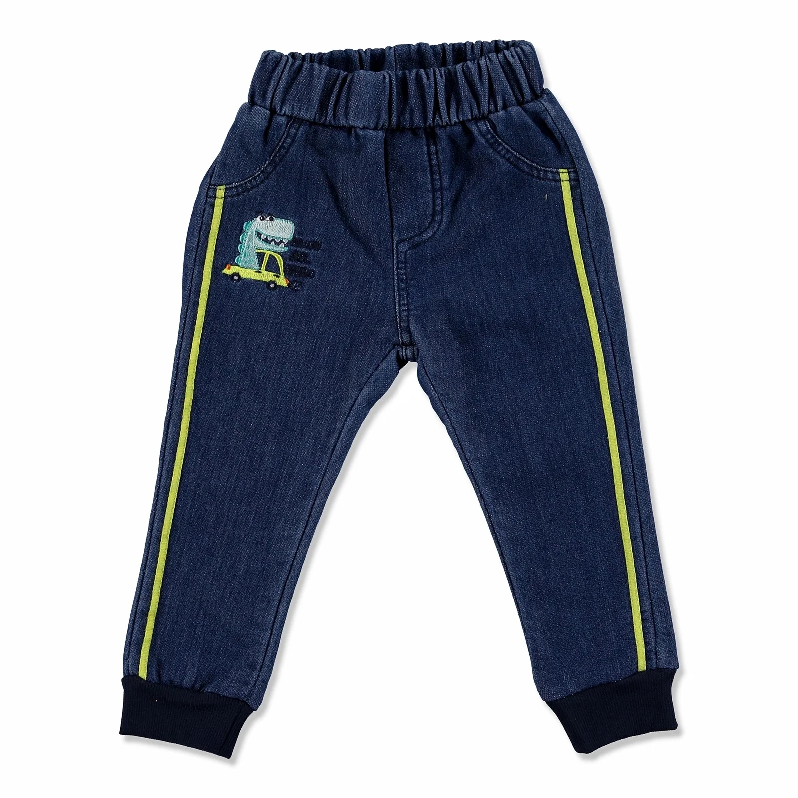 Ebebek Overdo/Детские хлопковые штаны с вышивкой в рубчик |