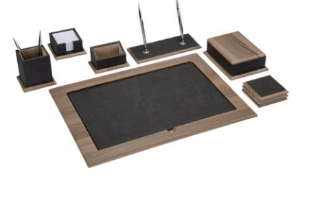 10 piece desk set black vip desktop office table to regulatory phone holder business card gift products | Канцтовары для офиса и
