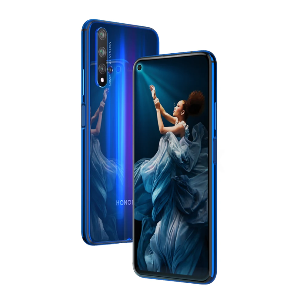 Honor 20 NFC мобильный телефон Kirin 980 Восьмиядерный 6 26 'ཬmp четыре камеры экран 3750