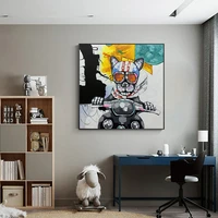 cute animal modern poster pendant abstract fashion home art canvas painting living room bedroom office 36x36inch90x90cm