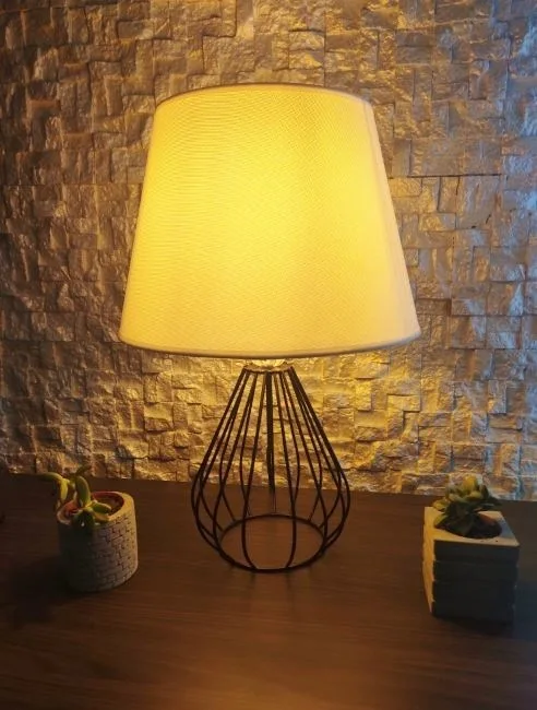 

Metal Cage Wrought Iron Floor Standing Light cream Cloth Headdress Lampshade 406416988