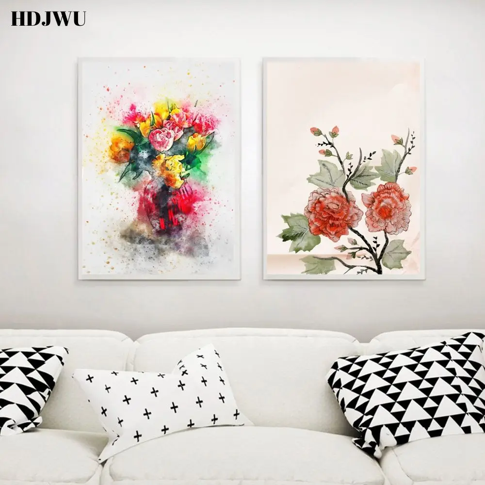 Красочные и красные розы дизайн картина на стену печать животных любимого