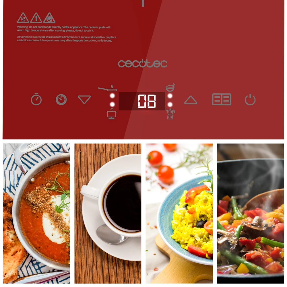 Cecotec полностью кристаллическая Индукционная пластина кристальная поверхность