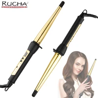 hair curling iron ceramic electric hair curler roller wand for woman hair waver pear flower cone professional styling tools