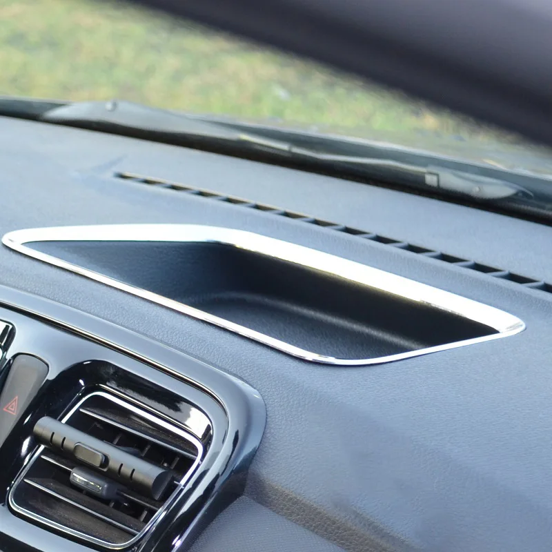 Хромированная накладка декоративная окантовка ящика ниши под лобовым стеклом