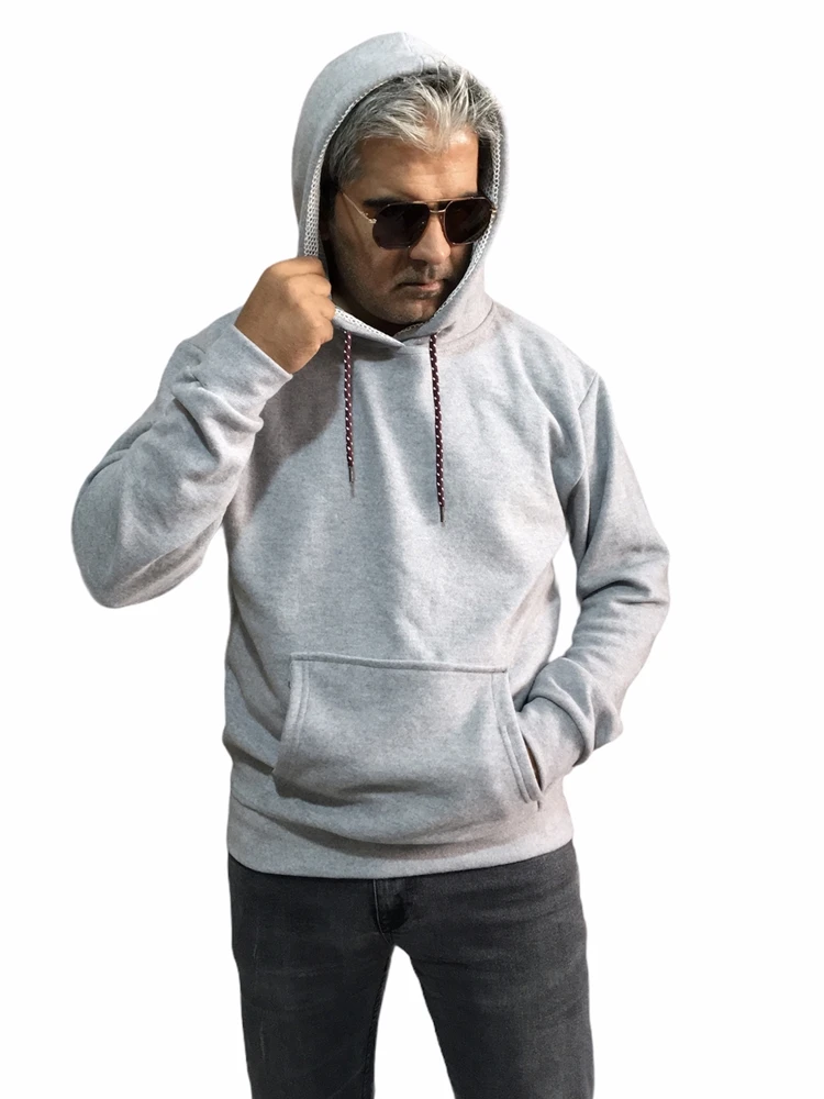 

Men's Basic Hoodie Sweatshirt Pullower Jumper Hooded Sweater Long Sleeve Cotton
