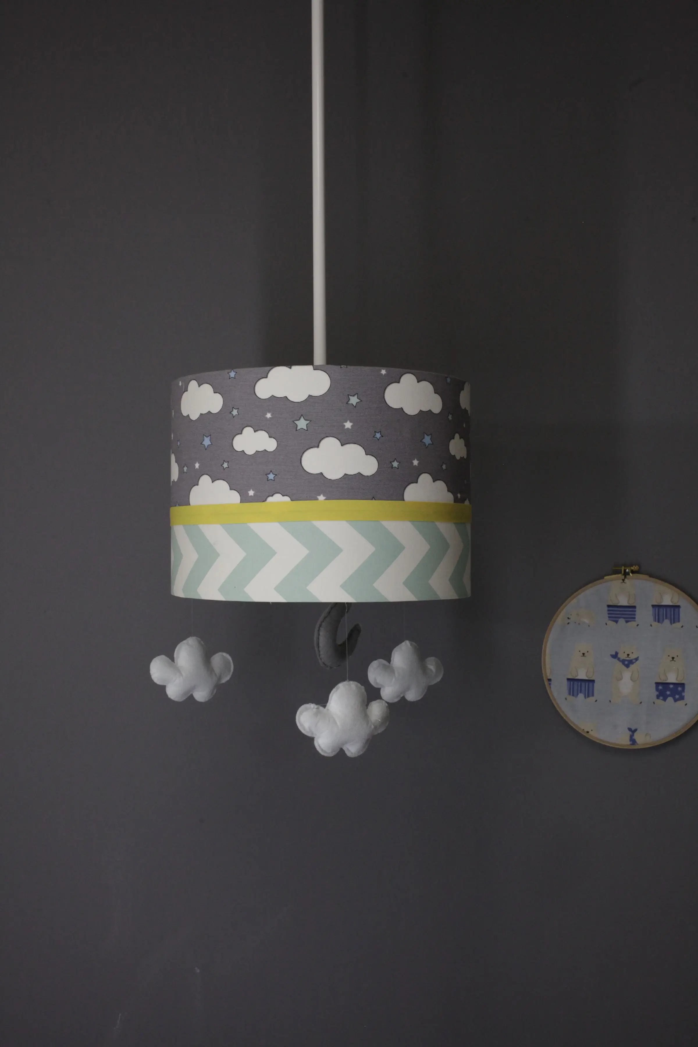 

cloud pattern children room baby room chandelier light stylish design baby kids room lighting 2020 design full felt ornament