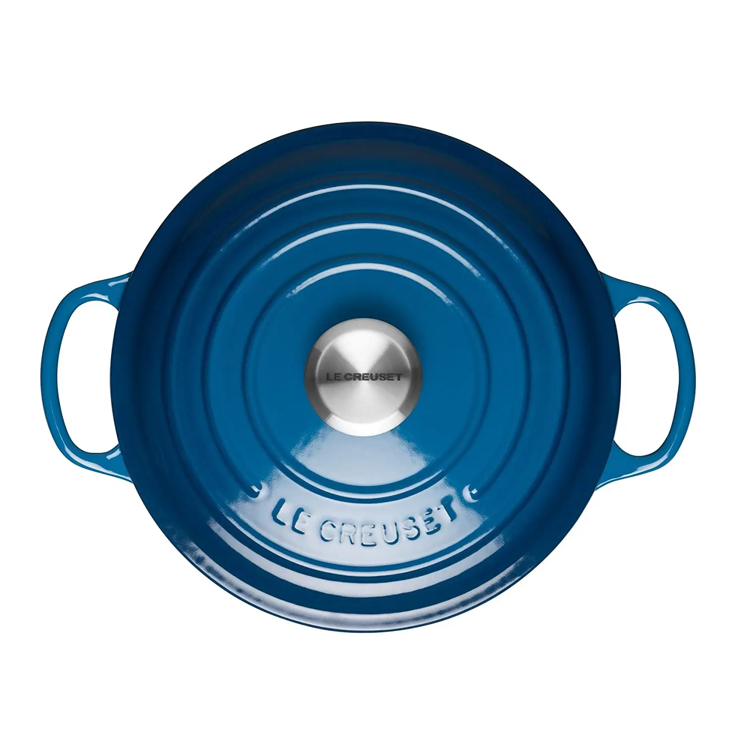 Le Creuset Evolution кастрюля круглая см 24 литая синяя Марсель | Дом и сад