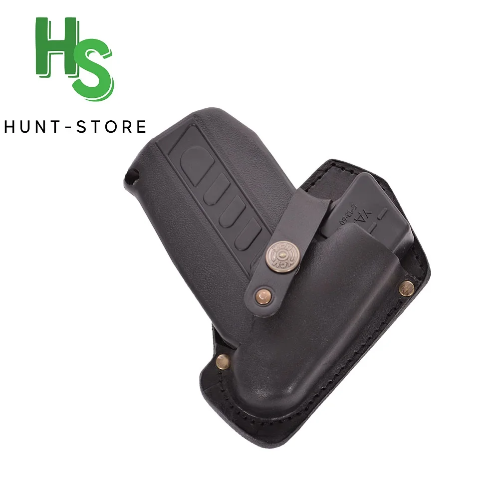 Кобура под УДАР со скобой ХСН для ношения оружия самообороны из натуральной кожи