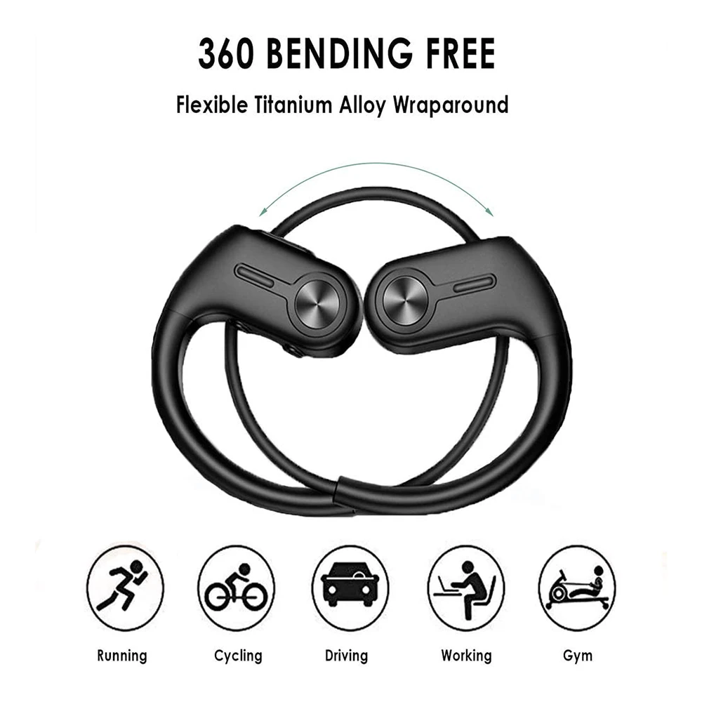 Спортивные наушники с MP3-плеером 32 ГБ встроенная память Водонепроницаемая