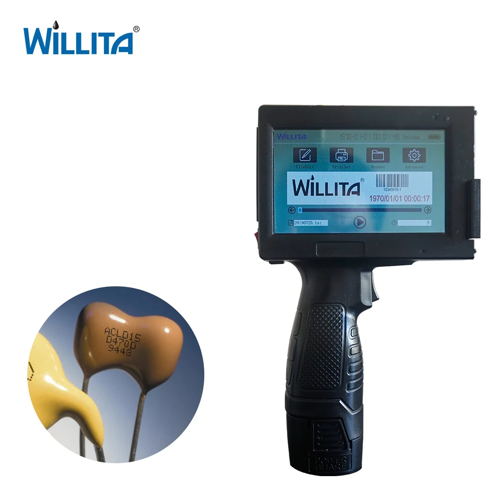 Высокая Разрешение переносная функциональная кодами ручной хандджет струйный